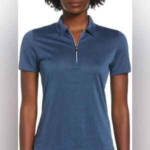 NWT Callaway Women's Short Sleeve Heather Golf 1/4 Zip